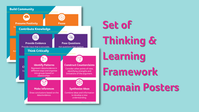 Set of Thinking & Learning Framework Domain Posters