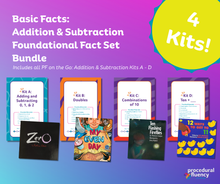 Addition/Subtraction: Foundational Fact Sets Bundle