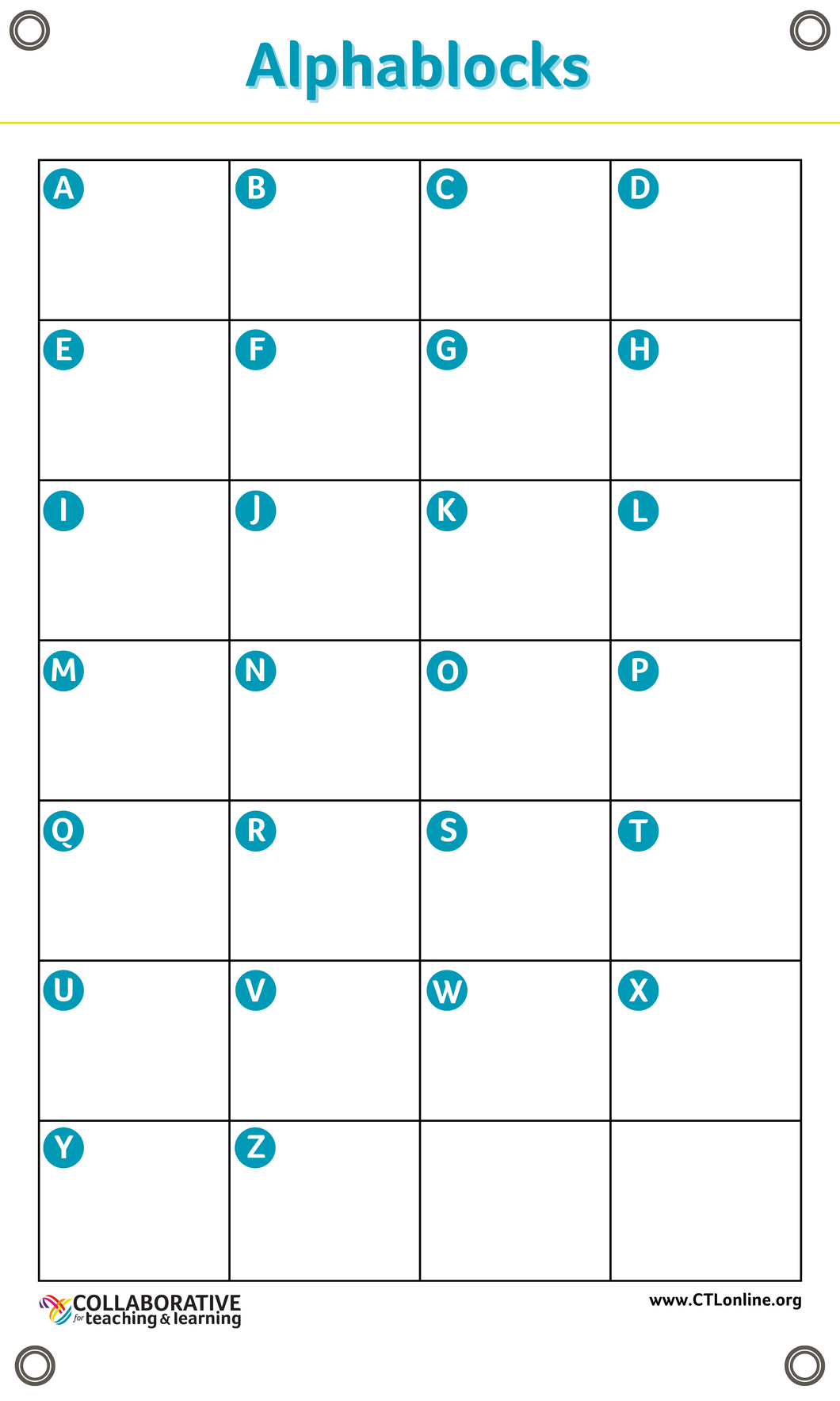 Block Alphabet Chart Alphablocks Classroom Chart – ctlonline